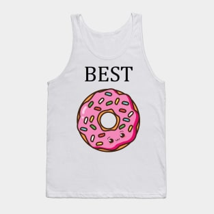 Best Friends Donut & Coffee BFF Matching Tank Top